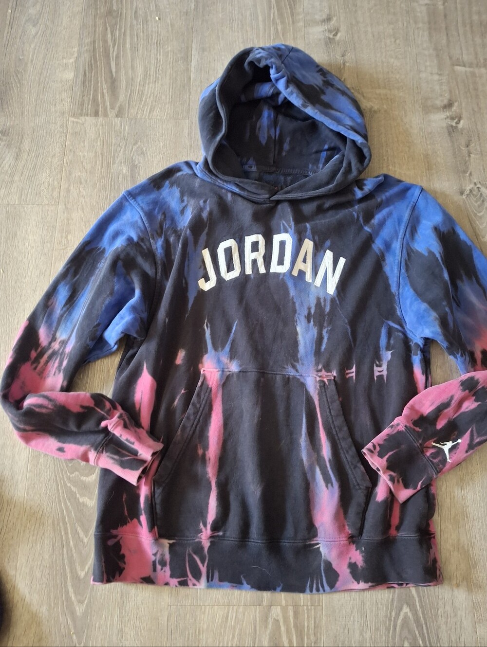 Nike Air Jordan Sport DNA Statement Fleece Tie Dye Hoodie Mens Size medium